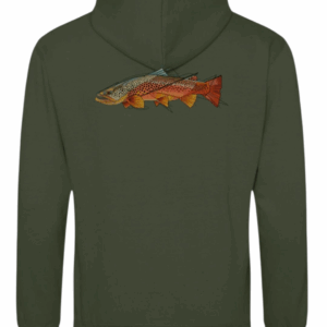 Sweat Salmo truta kaki