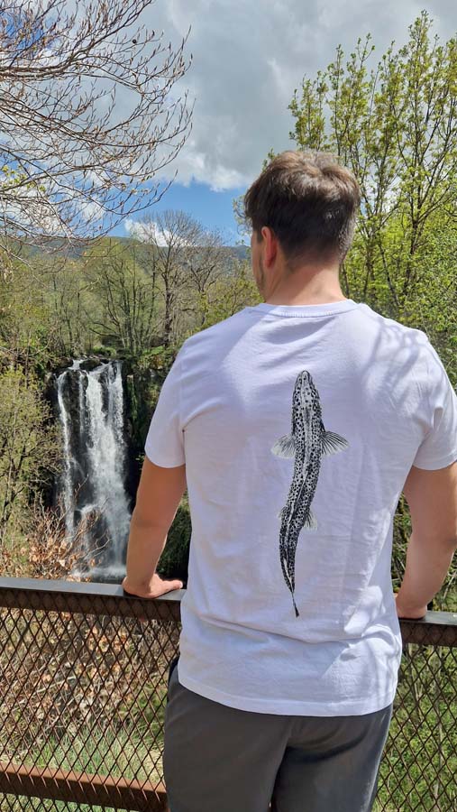 T-shirt Blanc Trout Magma Fishing – Image 3